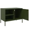 vidaXL TV Cabinets 2 pcs Olive Green 68x39x50.5 cm Steel