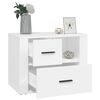 vidaXL Bedside Cabinet White 60x36x45 cm Engineered Wood