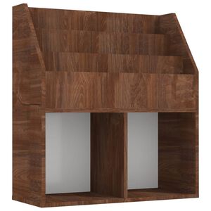 vidaXL Children's Magazine Rack | Brown oak | Engineered wood, melamine