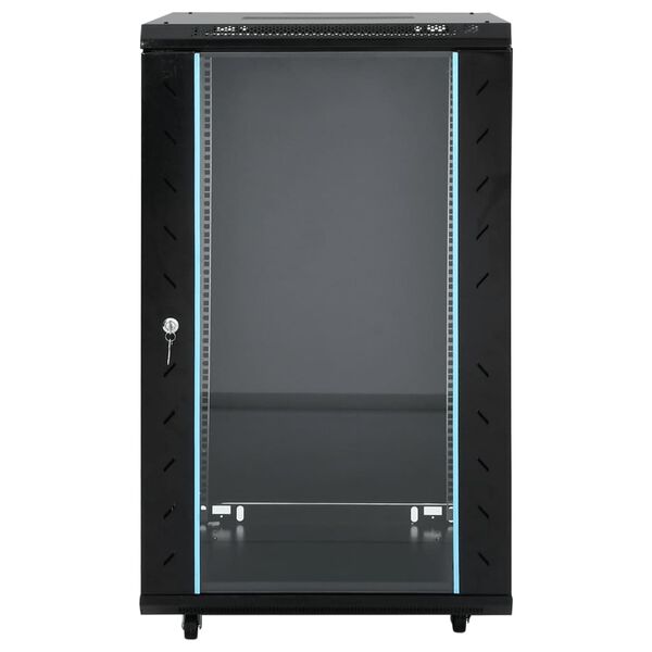 vidaXL 18U Network Cabinet with Swivel Feet 19" IP20 60x60x100 cm