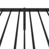 vidaXL Metal Bed Frame without Mattress with Headboard Black 80x200cm