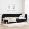 vidaXL Corner Bed Frame with Headboard Black 80 x 200 cm Fabric