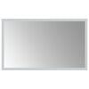 vidaXL LED Bathroom Mirror Transparent 50 x 30 cm Tempered Glass