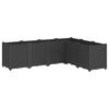 vidaXL Garden Planter Black 160x120x53 cm PP