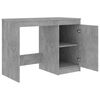 vidaXL Desk Concrete Grey 140x50x76 cm Engineered Wood