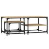 vidaXL Nesting Coffee Tables 2 pcs Sonoma Oak Engineered Wood