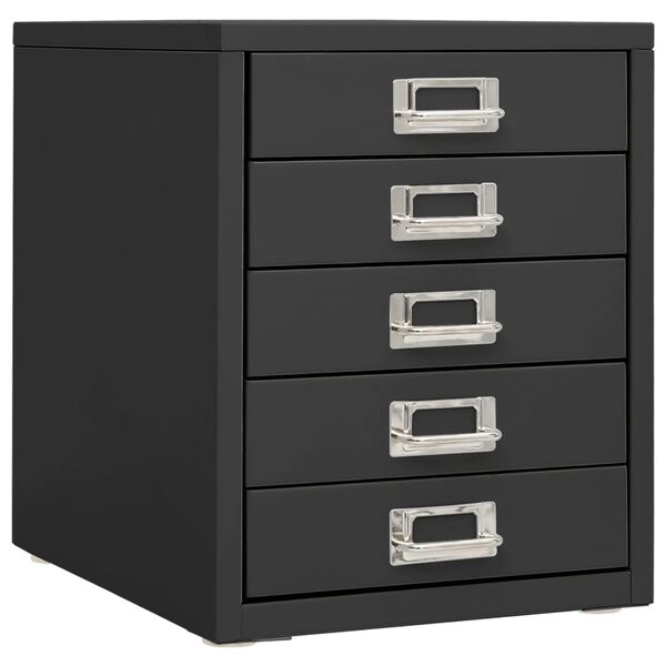 vidaXL Office Cabinet Anthracite 28x35x35 cm Metal