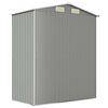 vidaXL Garden Shed Light Grey 192x108x223 cm Galvanised Steel