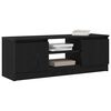 vidaXL TV Cabinet Black Oak 102x30x36 cm Engineered Wood