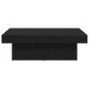 vidaXL Coffee Table Black Oak 90 x 90 x 28 cm Engineered Wood