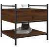 vidaXL Coffee Table Brown Oak 50x50x50 cm Engineered Wood