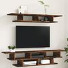 vidaXL TV Wall Units Smoked Oak Engineered Wood