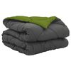 vidaXL Summer Duvet Green and Anthracite 220 x 140 cm Microfiber