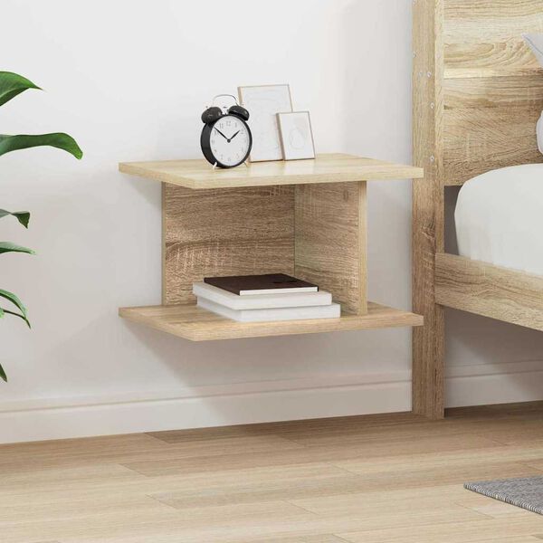 vidaXL Bedside Table Sonoma Oak 40 x 30 x 25 cm Engineered Wood
