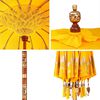 vidaXL Balinese Parasol Yellow 95 x 95 x 260 cm Cotton and Wood