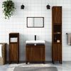 vidaXL Bathroom Cabinet Brown Oak 58x33x60 cm Engineered Wood