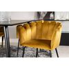 Venture Home Dining Chair Limhamn Velvet Black and Yellow