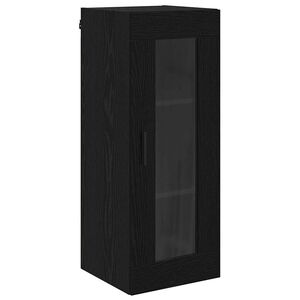 vidaXL Wall Mounted Cabinet Black Oak 34.5 x 34 x 90 cm