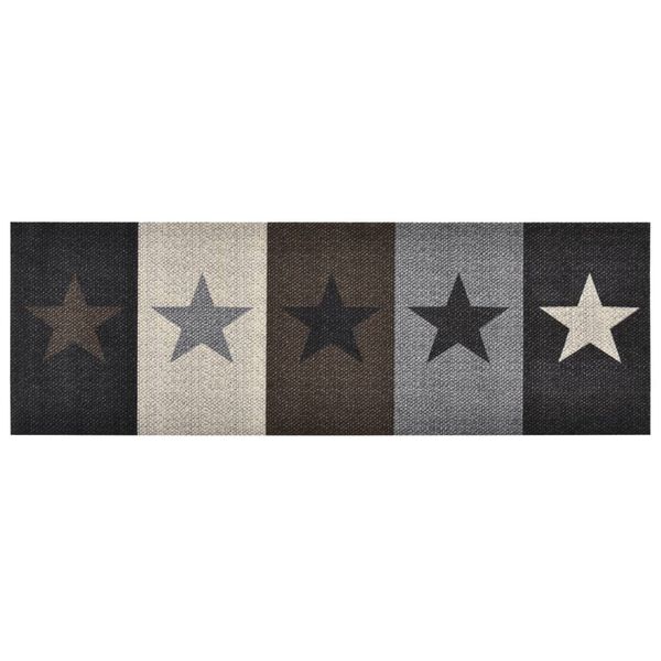vidaXL Kitchen Carpet Washable Stars 45x150 cm