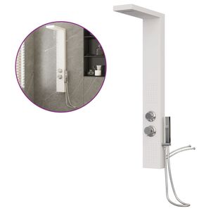 vidaXL Shower Panel System Aluminium White