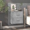 vidaXL Wall-mounted Bedside Cabinets 2 pcs Concrete Grey