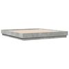 vidaXL Bed Frame without Mattress Concrete Grey 200x200 cm