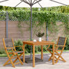 vidaXL Garden Chairs 2 pcs Grey Solid Wood Acacia and Polypropylene