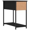 vidaXL Bedside Cabinet Black 30x60x60 cm Engineered Wood