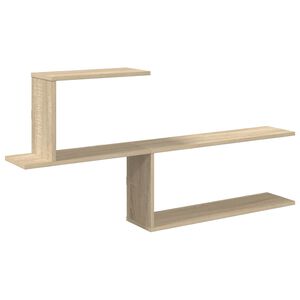 vidaXL Wall Shelf Sonoma Oak 122 x 18 x 60 cm Engineered Wood