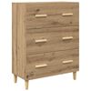 vidaXL Highboard with Drawer Artisan Oak 69.5 x 34 x 180 cm