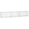 vidaXL Gabion Wall with Covers Galvanised Steel 300x50x50 cm