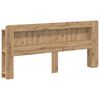 vidaXL Headboard Cabinet with Storage Artisan Oak Engineered Wood