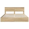 vidaXL Storage Bed with Drawer Sonoma Oak 180 x 200 cm Engineered Wood