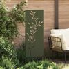 vidaXL Garden Privacy Screen Olive green 50 x 140 cm Cold-rolled steel