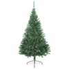 vidaXL Artificial Half Christmas Tree with Stand Green 180 cm PVC