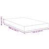 vidaXL Bed Mattress with Mattress Cream 120 x 200 cm Fabric