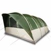 vidaXL Family Tent Tunnel 7-Person Green Waterproof