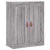 vidaXL Highboard Grey Sonoma 69.5x34x180 cm Engineered Wood
