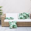 vidaXL Sofa Cushions 4 pcs Leaf Pattern 50x50 cm Fabric