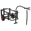 vidaXL Fishing Trolley Black Steel