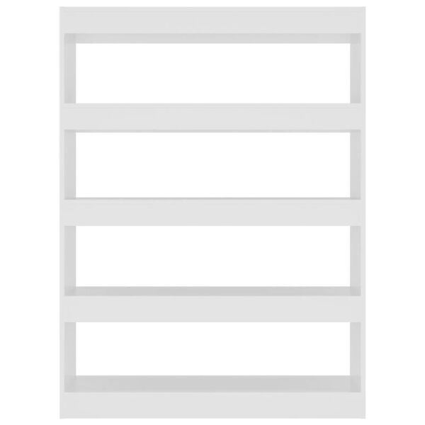vidaXL Book Cabinet/Room Divider White 100x30x135 cm