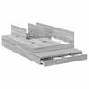 vidaXL Storage Bed Frame Grey Sonoma 120 cm Engineered Wood