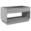 vidaXL Coffee Table with Infinity LED Grey Sonoma 90x50x50 cm