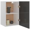 vidaXL Hanging Cabinet Lyon High Gloss Grey 39.5x31x60 cm Engineered Wood