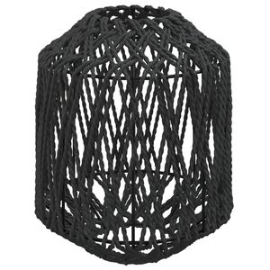 vidaXL Lamp Shade Black Ø23x28 cm Iron and Paper