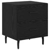 vidaXL Bedside Cabinet with Drawer 2 pcs Black Oak 40 x 35 x 47.5 cm