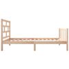 vidaXL Bed Frame without Mattress Solid Wood 90x200 cm (810067+814174)