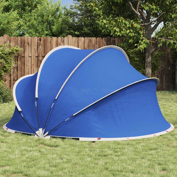 vidaXL Pool Dome Folding Manual Green 336 x 322 x 160 cm