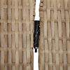 vidaXL Room Divider 4 Panels Beige Poly Rattan