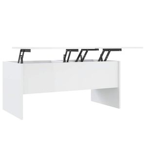 vidaXL Coffee Table | High gloss white | Engineered wood | Medium | Coffee Table